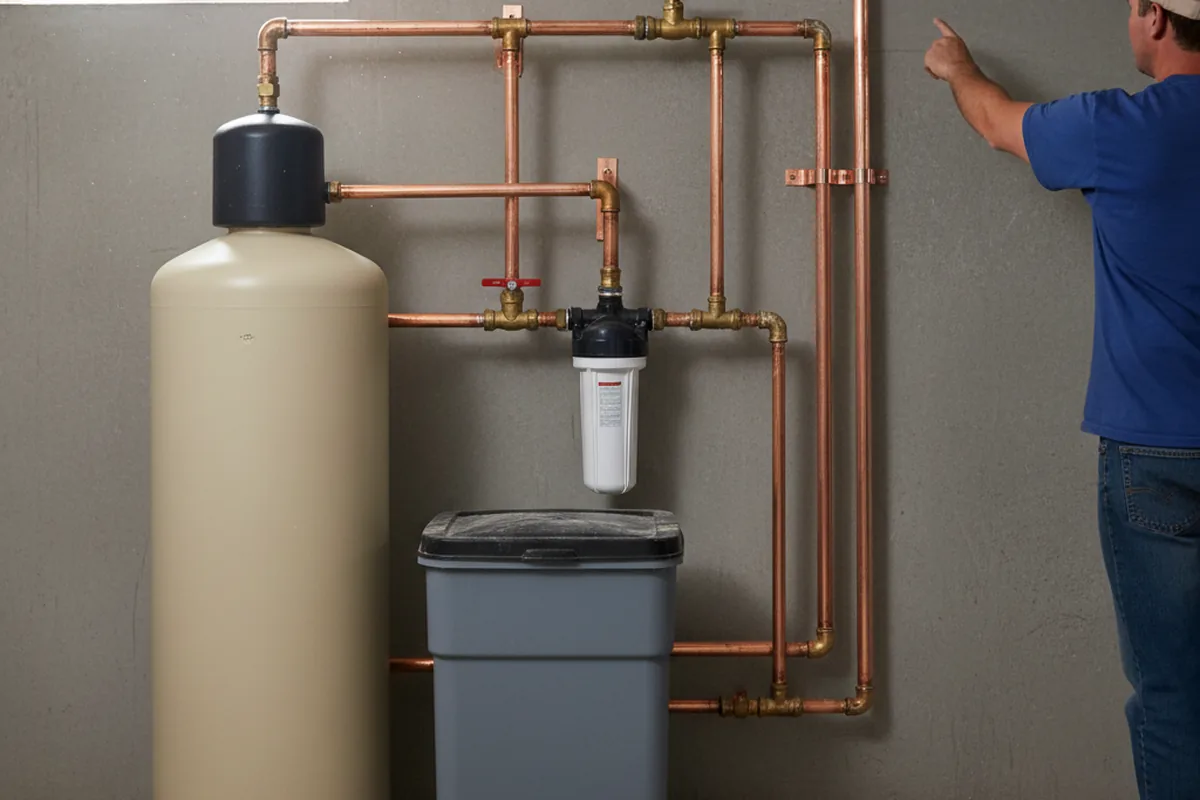 Whole-house water treatment system installed in Albion